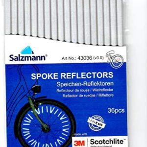 Salzmann 3M Scotchlite Hi Vis Spoke Spoke Reflector Clips – 36 Pack