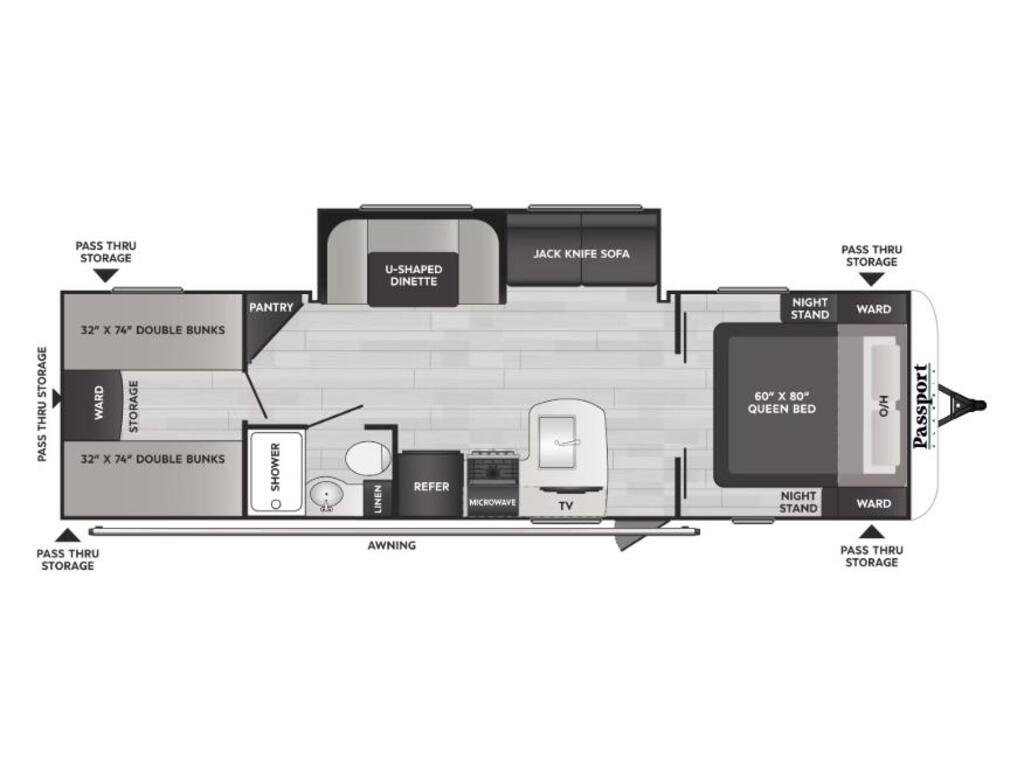 Keystone RV Passport 284QB 2025 à vendre
