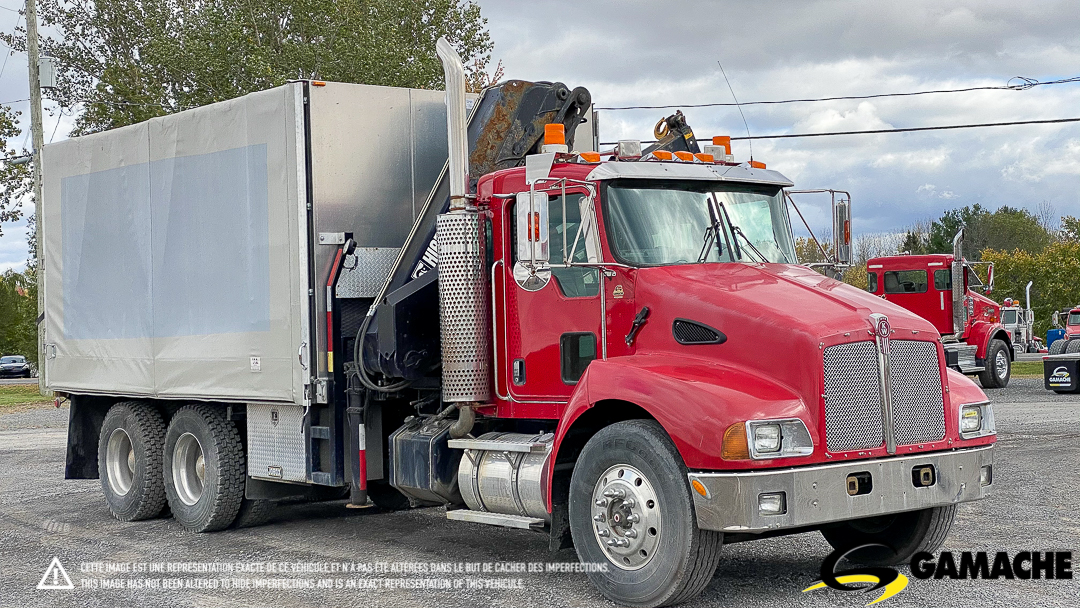 KENWORTH T300 CRANE TRUCK / BOOM TRUCK ROLLING TARP 2007 à vendre