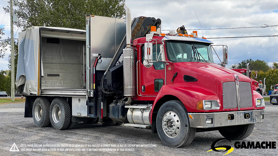 KENWORTH T300 CRANE TRUCK / BOOM TRUCK ROLLING TARP 2007 à vendre