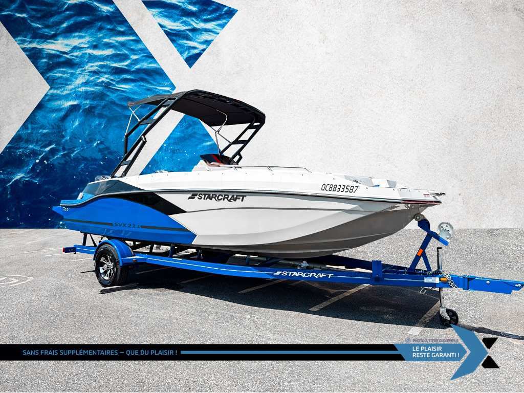 Starcraft SVX 211 OB 140hp deck boat bateau Ponté 2024 à vendre