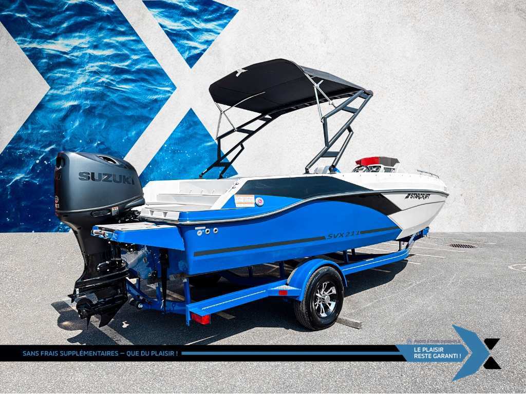 Starcraft SVX 211 OB 140hp deck boat bateau Ponté 2024 à vendre