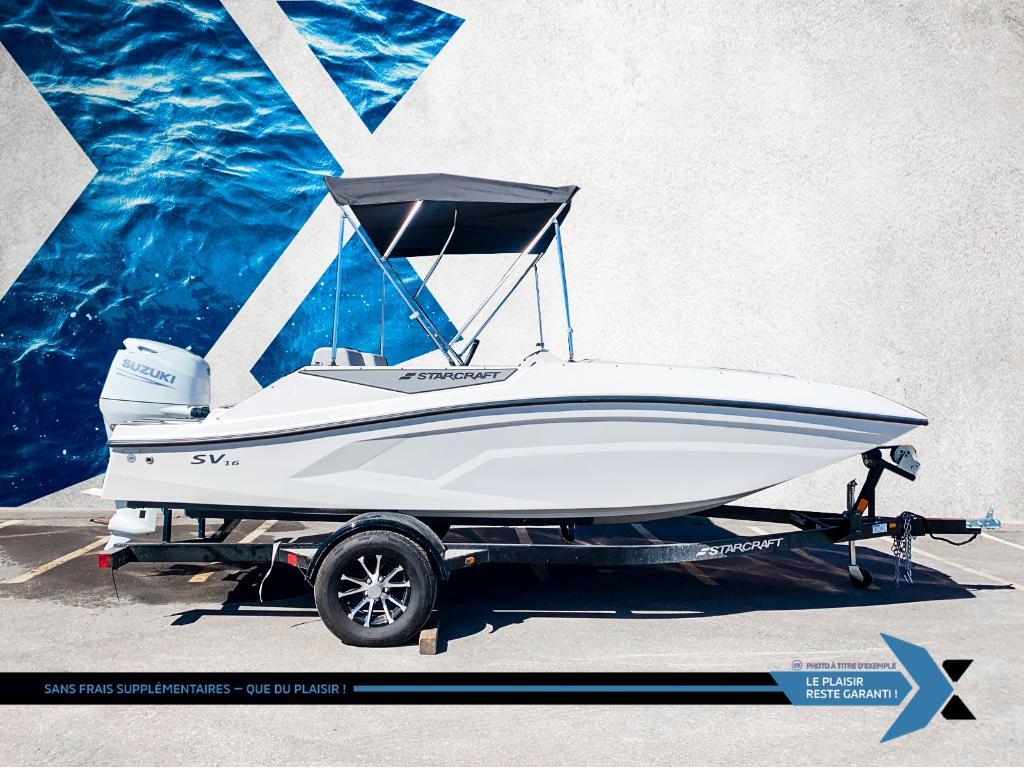 Starcraft SV 16 OB 75HP deck boat bateau Ponté 2025 à vendre