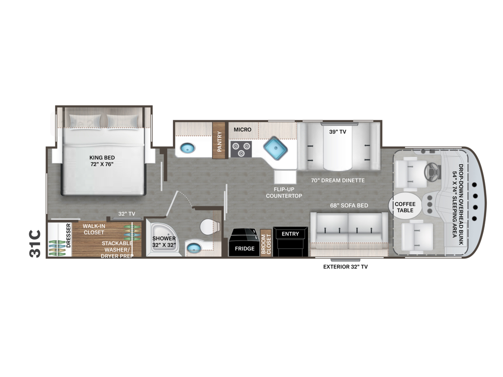 Thor Motor Coach Hurricane 31C 2023 à vendre