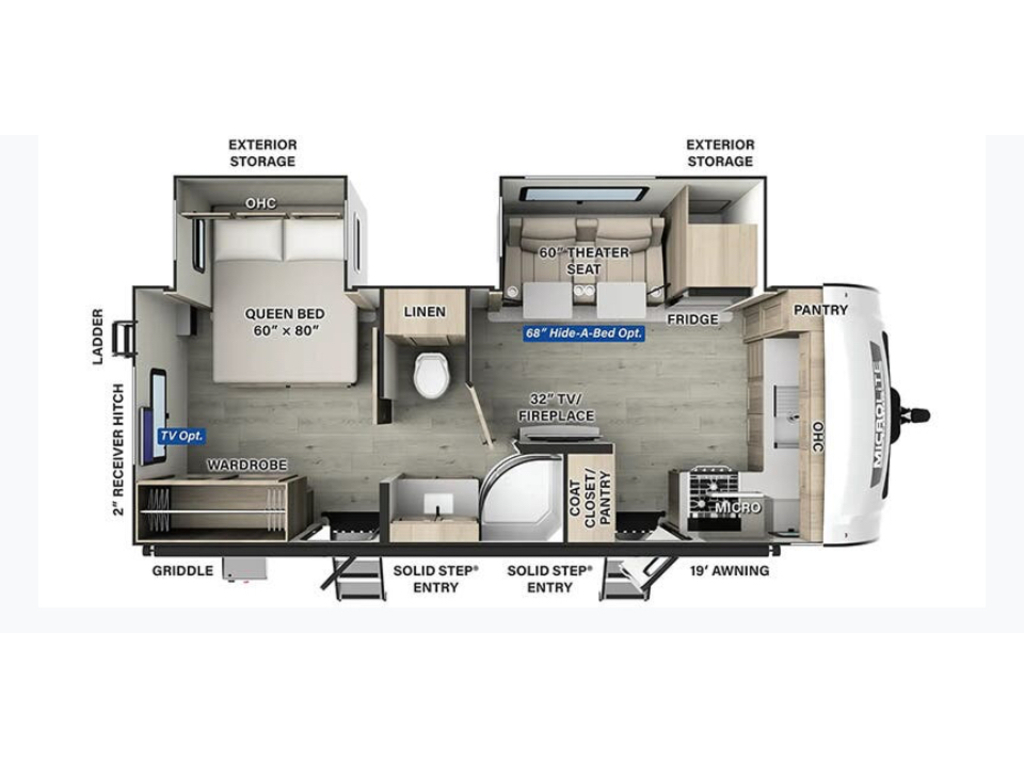 Forest River Flagstaff Micro Lite 25FKBS 2024 à vendre