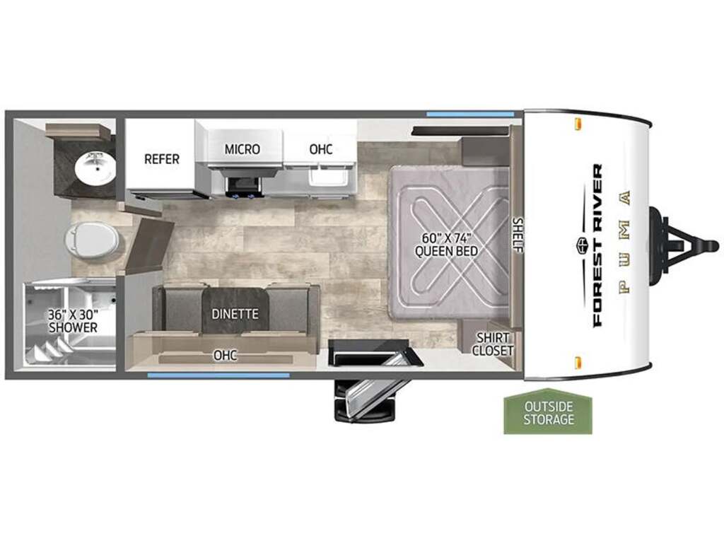 Forest River Puma 16QBCE 2026 à vendre