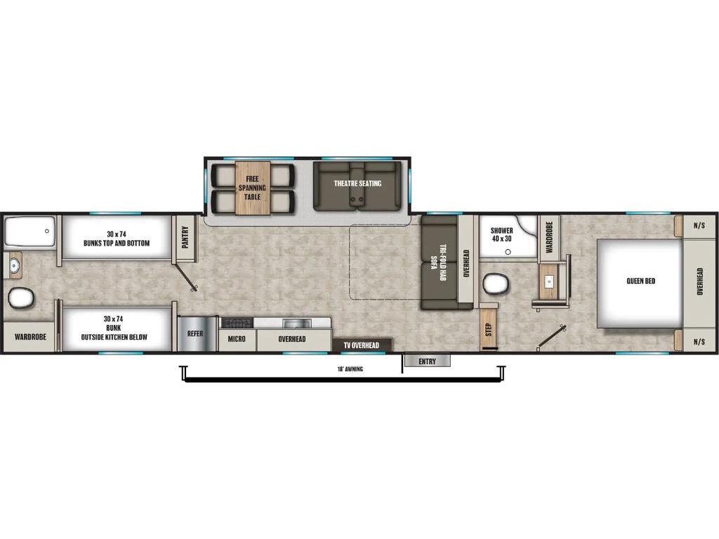 Forest River CHAPARRAL 368TBH 2026 à vendre