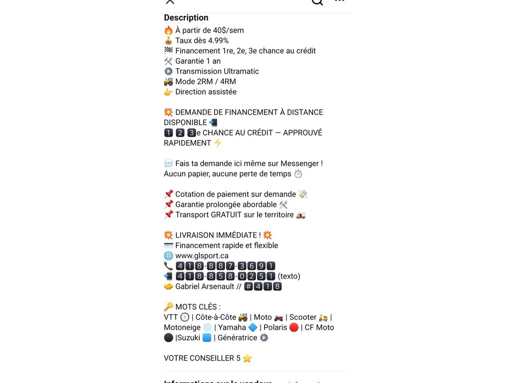 Yamaha Kodiak 450 EPS 2026 à vendre