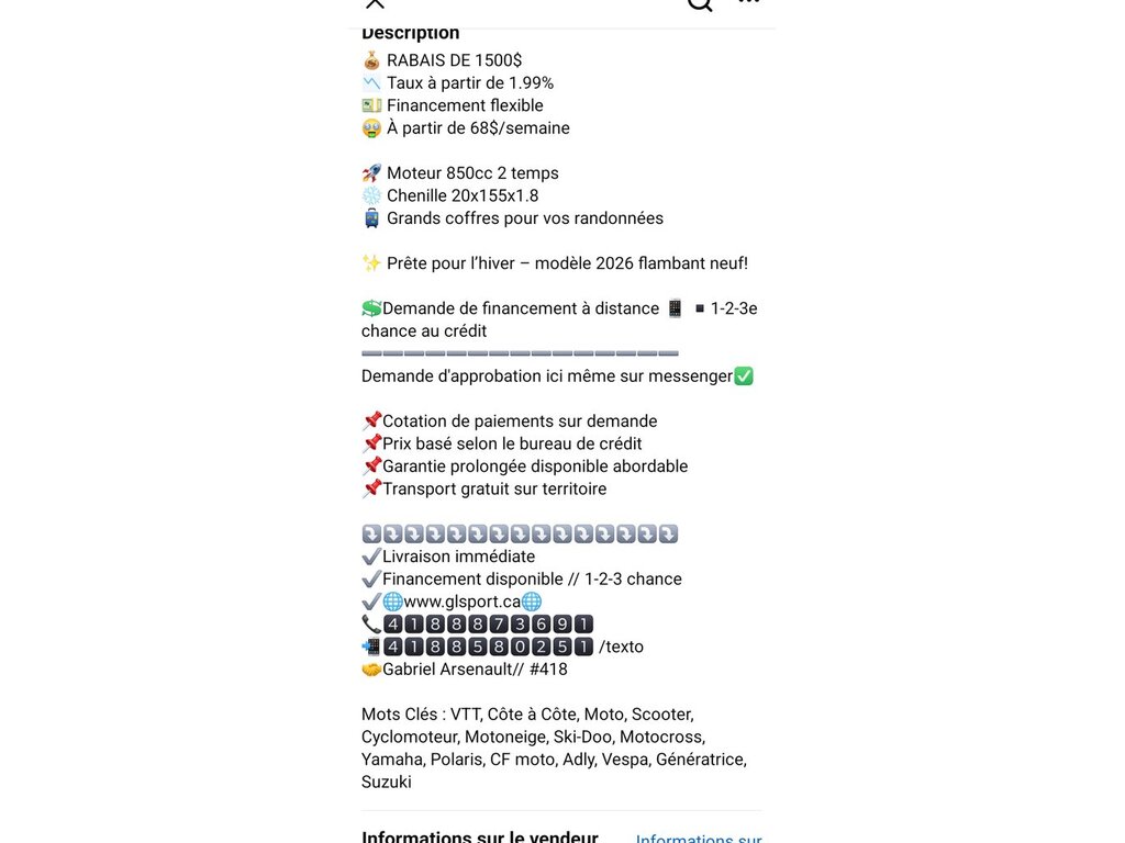 Polaris TITAN ADVENTURE 2026 à vendre