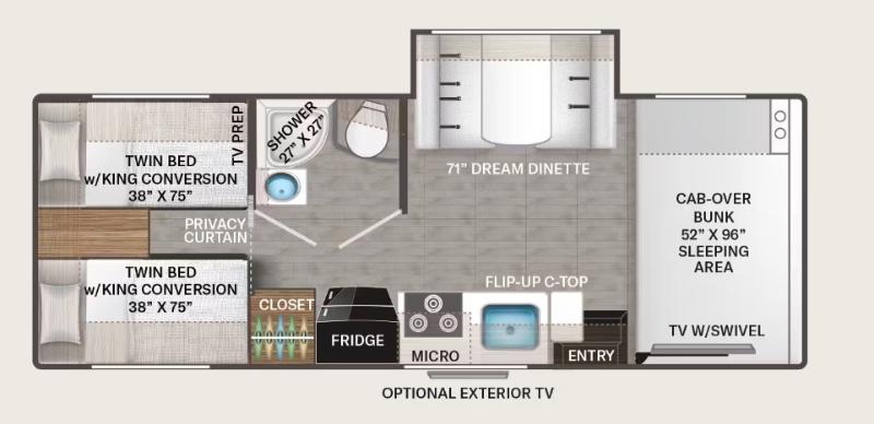 Thor Motor Coach Four Winds 25Z 2027
