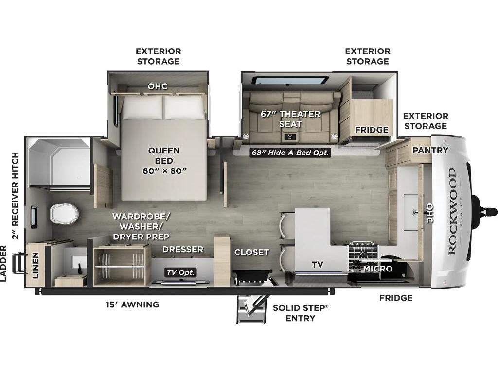 Rockwood Mini Lite 2523MBR 2026 à vendre