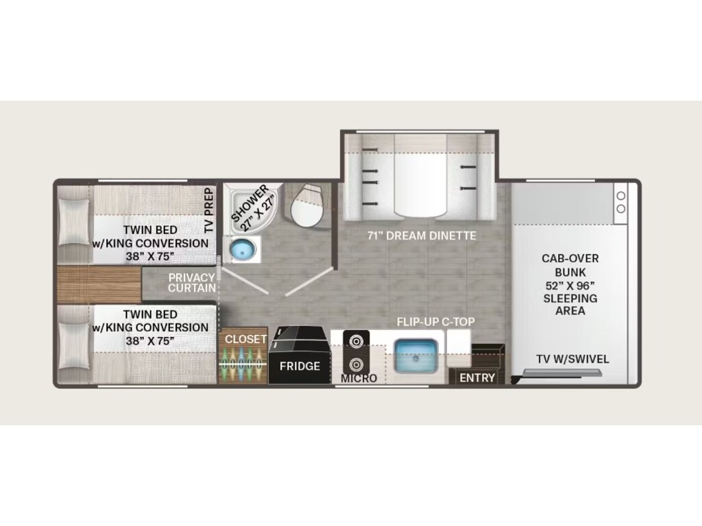 Thor Motor Coach Echelon LZ25 Essence 2026 à vendre